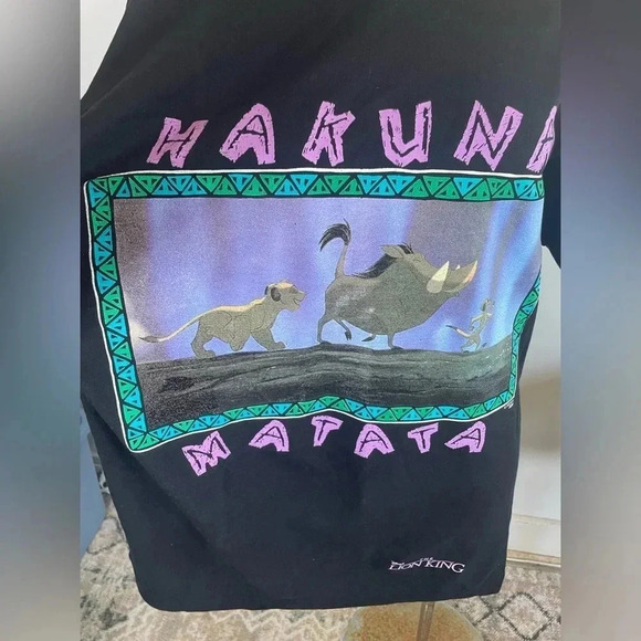 NWT Disney Lion King Single Stitch T-Shirt Hakuna Matata 90’s Jerry Leigh 0090 - Picture 2 of 12